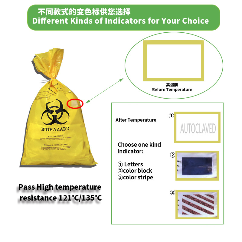 高温高压灭菌生物危害袋